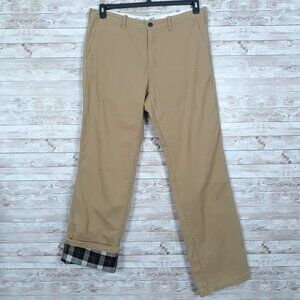 Eddie Bauer Mens Fleece Lined Tech Pants 36x36 Legend Wash Beige Outdoor 629